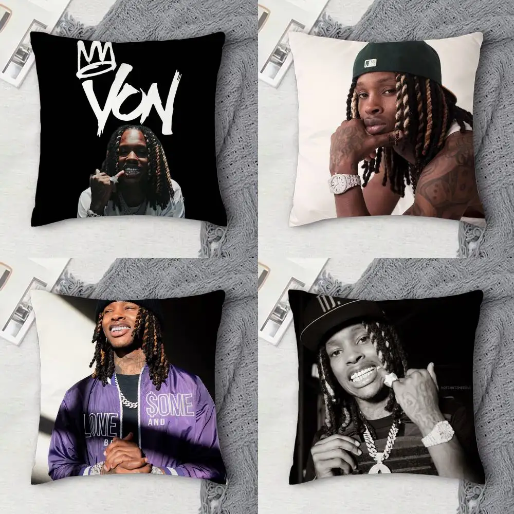 

Rapper K-King Grandson V-Von Double-sided Printed Square Decorative Cushion Cover for Sofa Living Room Home Decor