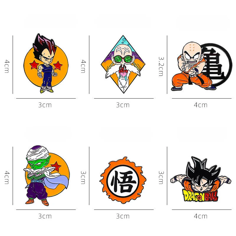 Dragon Ball Enamel Pin Japanese Anime Badge Brooch Clothes Bags Hat Accessories