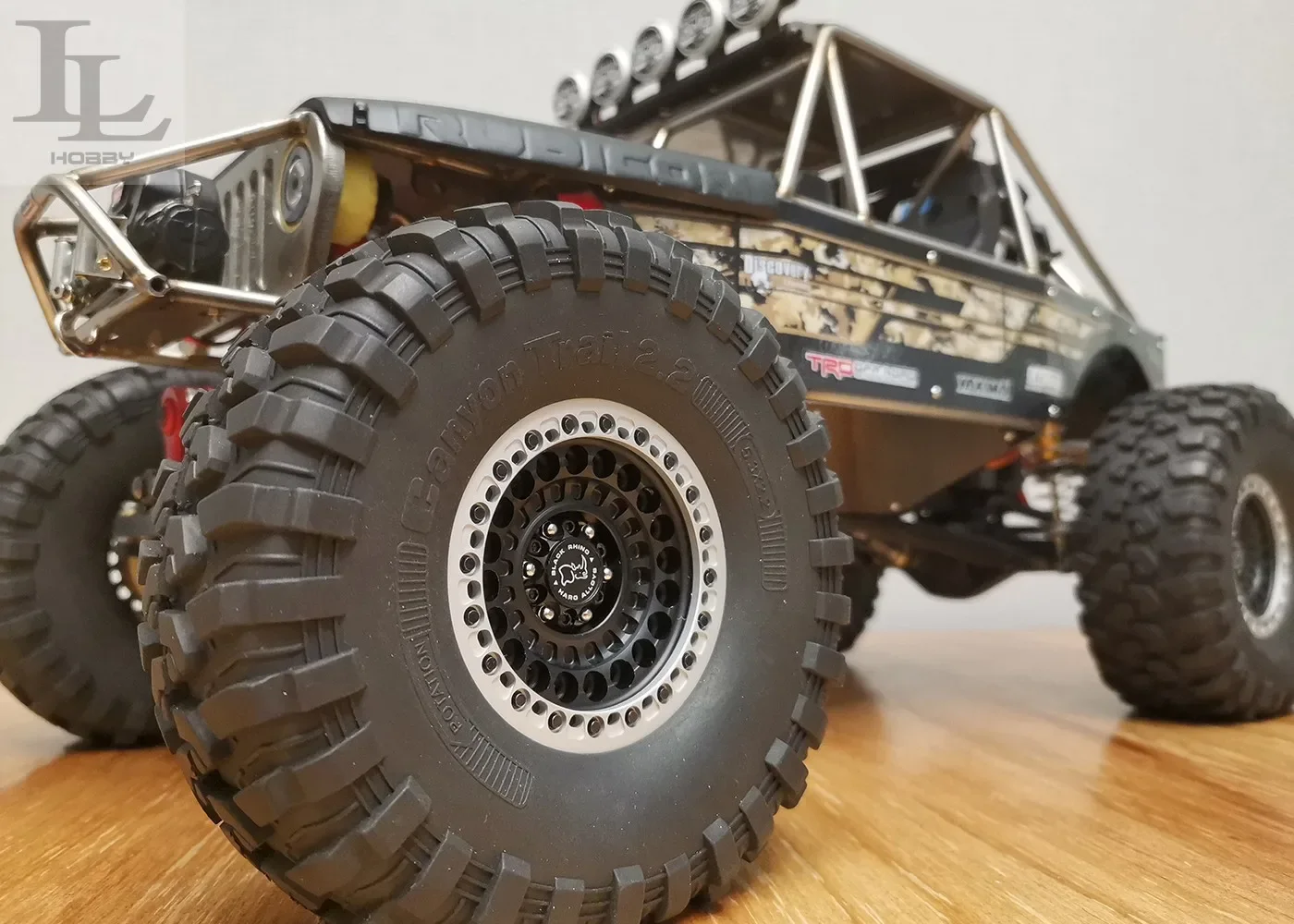 2.2 inch Rhino metal wheel hub for 1/10 RC Crawler Car TRX4 Defender AXIAL SCX10 RC4WD D90 Tank 300 TRX6 TF2 Upgrade Accessories