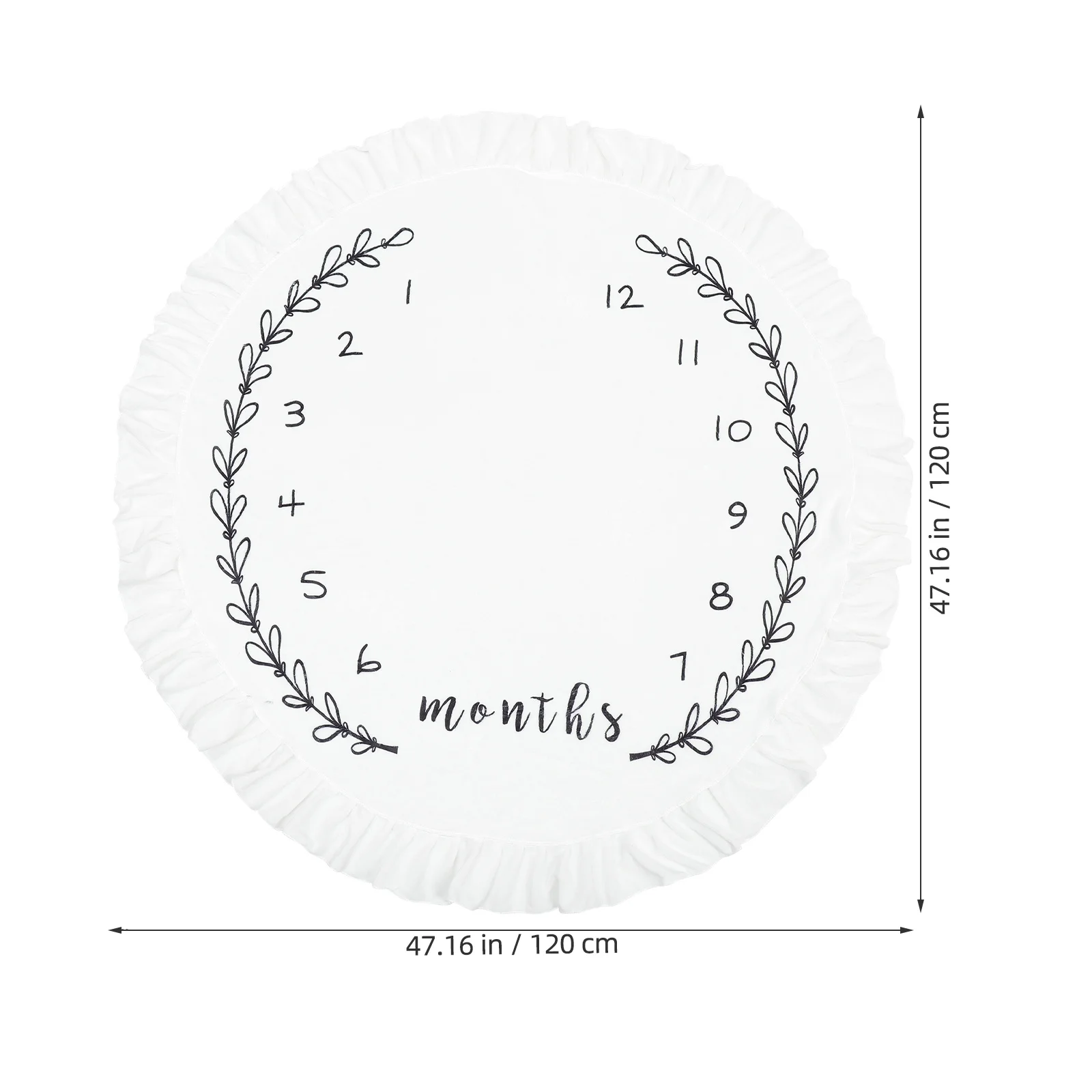 Baby Blanket Large Size Washable Newborn Photo Prop Monthly Growth Tracker Background Decor For Infant Toddler