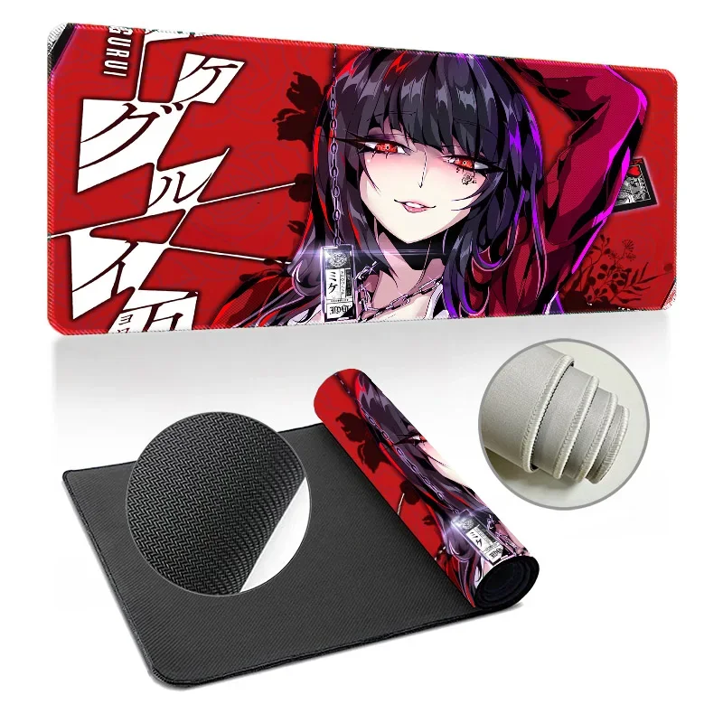 

Jabami Yumeko Kakegurui большой игровой коврик для геймера, индивидуальный настольный коврик для клавиатуры, коврик для мыши, большой коврик для мыши в стиле аниме XXLMat