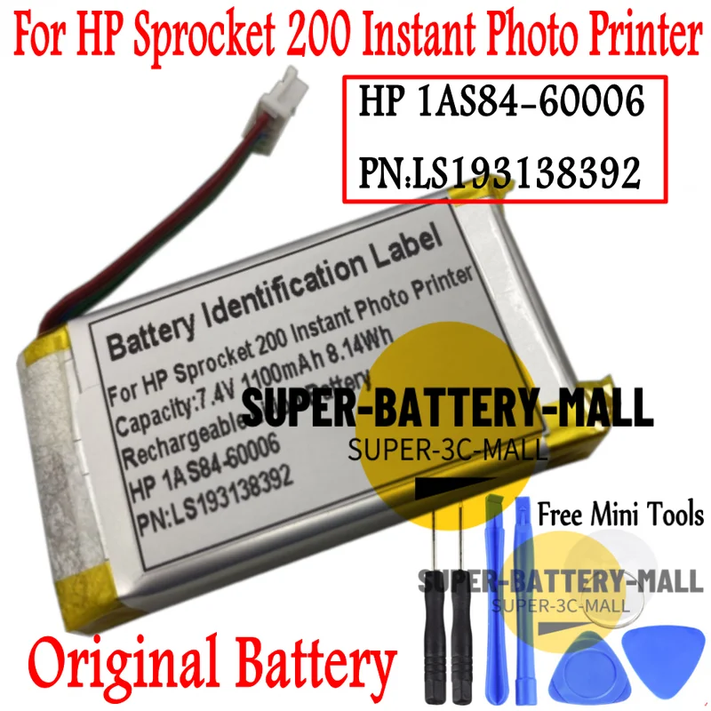

7.4V Original Battery For HP Sprocket 200 Instant Photo Printer HP 1AS84-60006