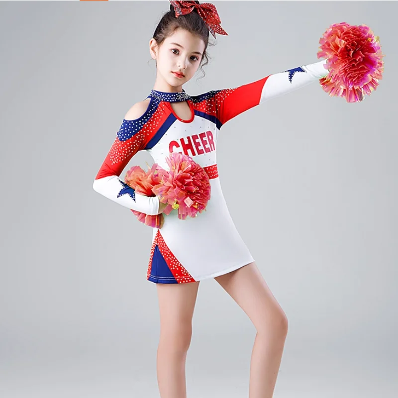 

Костюмы черлидинга Детская танцевальная форма для соревнований