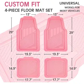 10 best sales गुलाबी कार मैट - №4