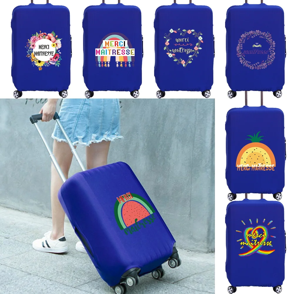 

Travel Essentials Suitcase Case for Traveling Accessories Trolley Protector Luggage Cover Maitresse Print Dust Protective Covers