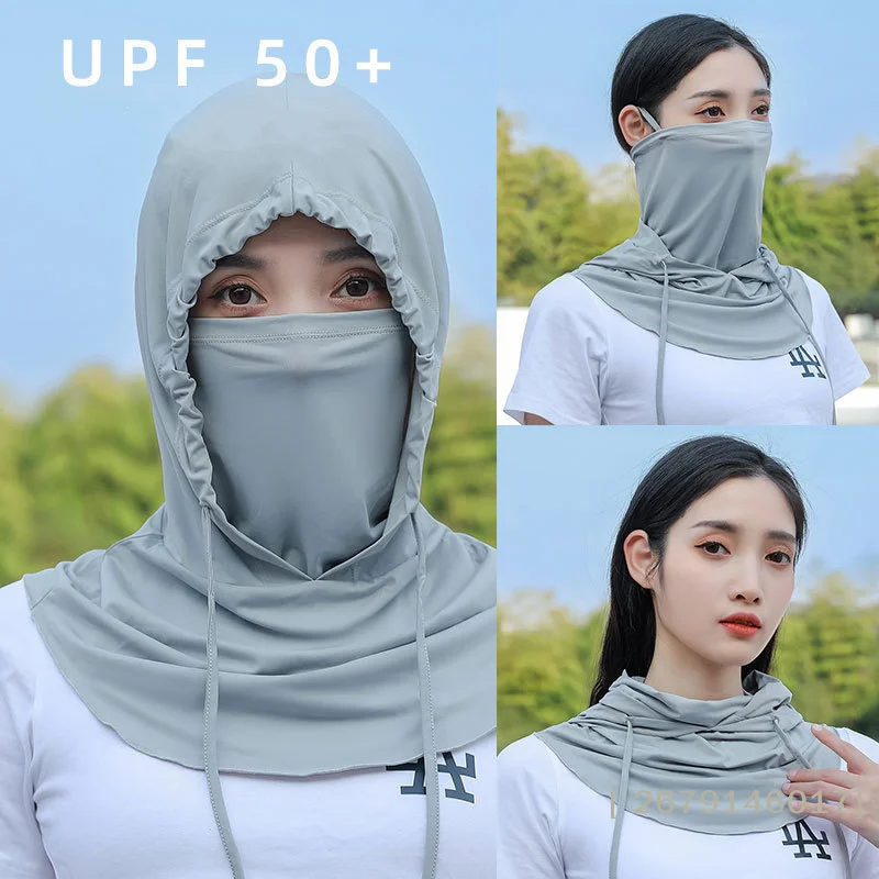 【YY26】1PC Ice Silk Sun Hat Face-protecting Sunscreen Cool Br