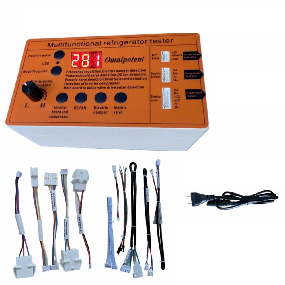 2025 NEW Refrigerator Inverter Board, Compressor, Solenoid Valve, Electric Valve Inspection and Testing Tool for Faults US Plug