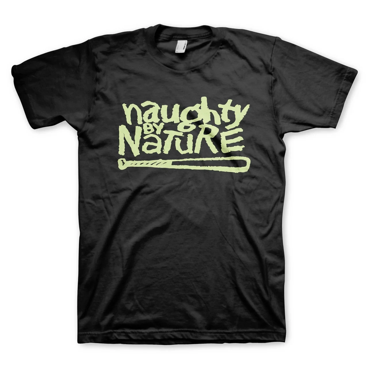 Camiseta Naughty By Nature Glow Bat, camiseta unissex de verão, solta e respirável, de algodão