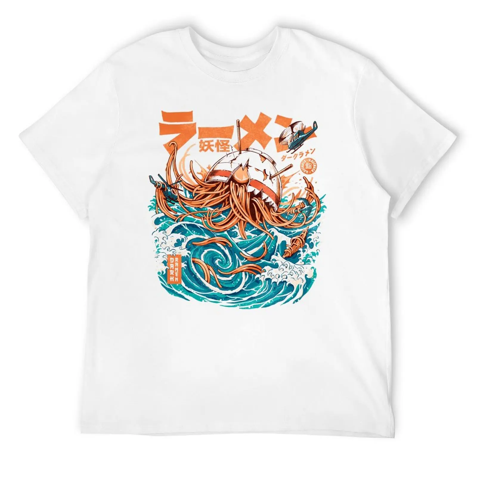 Dark Great Ramen off Kanagawa T-Shirt shirts graphic tees topping aesthetic clothes big and tall t shirts for men