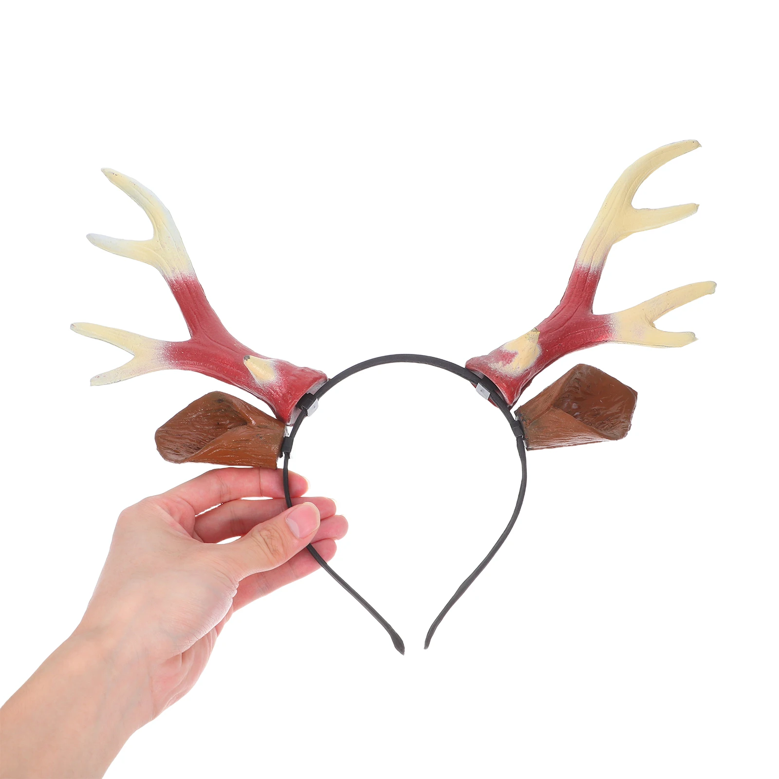 

Deer Antlers Headband Brown Cute Reindeer Ears Christmas Costume Hair Accessories Party Headband for Kids Adults