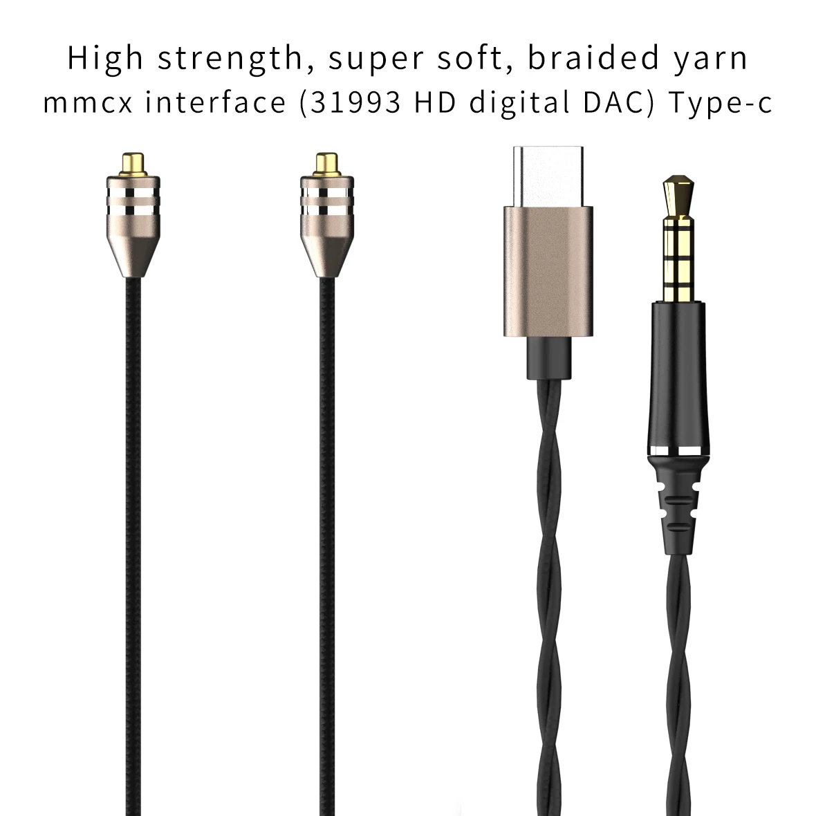 Imagem -03 - Dual Dynamic Circle Driver Open Wired Headconjunto tipo c Telefone Móvel Chip de Decodificação Digital Áudio Silencioso Cabo Mmcx 31993 Sl10