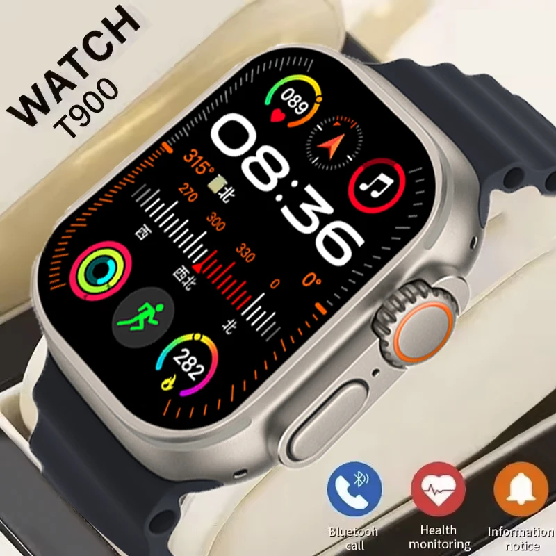 2025New Watch T900 U2 Smart Watch 49mm 2024 New  Men Women  Track Bluetooth Call BT Music Games Wireless Charging Smartwatch