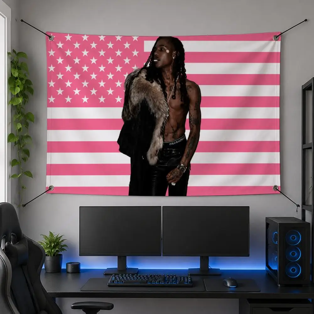 Rapper HipHop Trendy D-Destroy Lonely Flags Flag Banner for Bedroom Dorm Party Home Living Room Game Room Gift