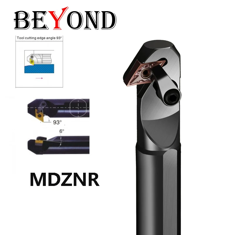 BEYOND MDZNR S20R-MDZNR11 S25S-MDZNR15 Boring Bar 20mm 25mm Turning Toolholder CNC Intenal Lathe Cutter Shank use DNMG Inserts