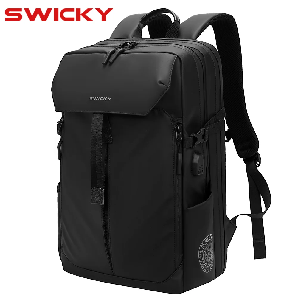 

SWICKY Men's Motorcycle Backpack Waterproof Travel Backpack Multi-functional Large Capacity Motorcross Helmet Bag