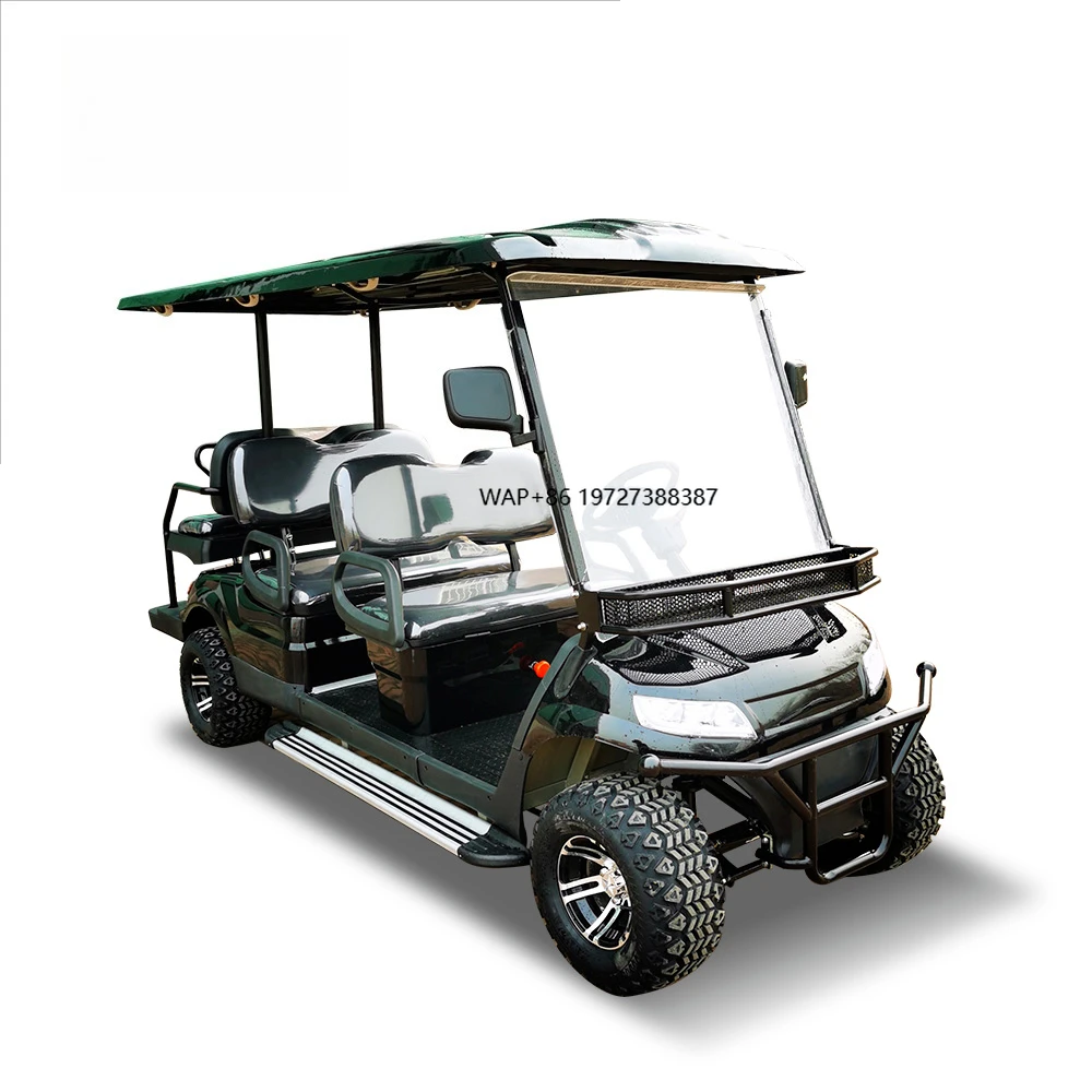 Electric Golf Cart 6 Seater off Road Sightseeing Bus Electric Trolley Custom Unique Electric Sightseeing Car Import Golf Cart