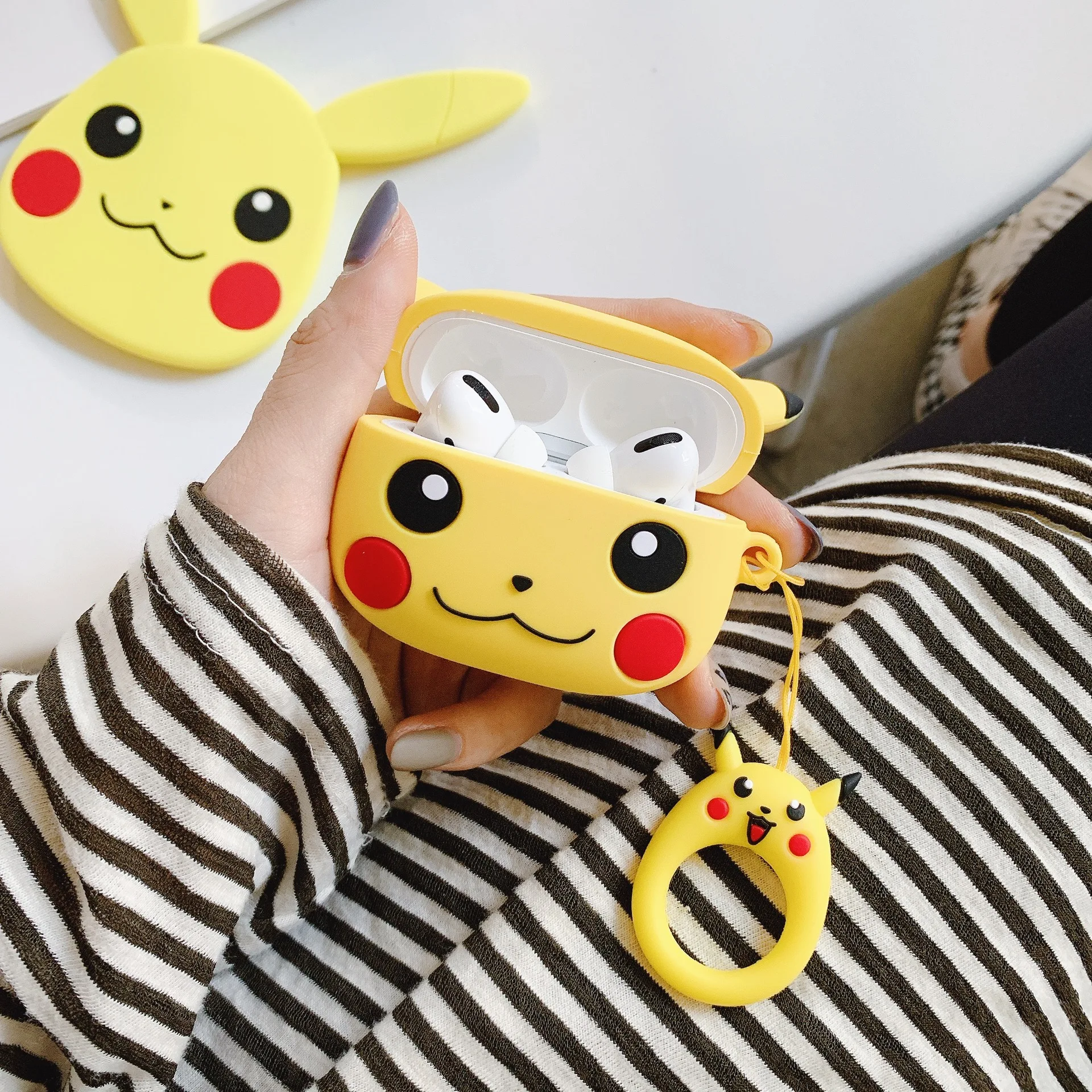 Kawaii Pikachu Cartoon Case For Aiirpods 1 2 3 Headphone Cover For Airpods Pro Pro2 Wireless Bluetooth Protective Earphone Cases