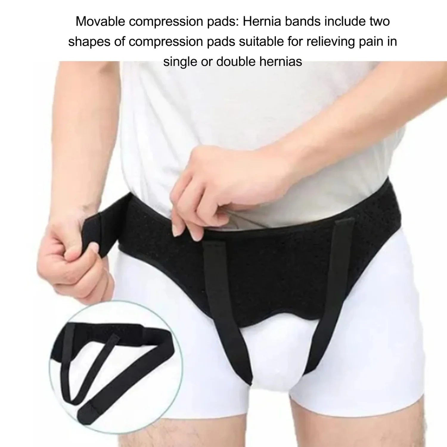 

Male Inguinal Hernia Support Belt Adjustable Small Intestinal Hernia Brace Band PU Foam Pad Intestinal Hernia Brace Belt