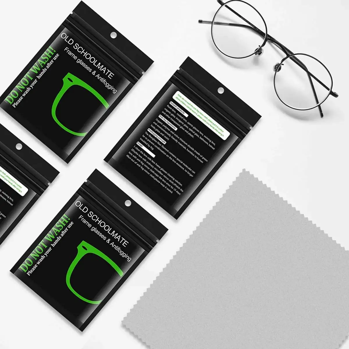 10pc/set Anti-Fog Cloth, Winter Lens Anti-Fog Cloth, Reusable, Microfiber Anti-Fog Glasses Cloth，Glasses Cleaning Wipes