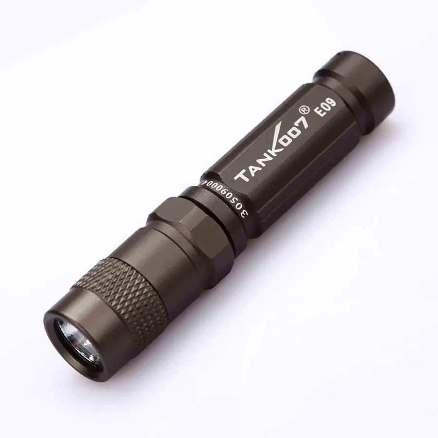 Tank007 E09 Mini Flashlight Portable Outdoor EDC Pocket Light Keychain Torch 3 Modes IPX-8 with AAA Battery For Emergency