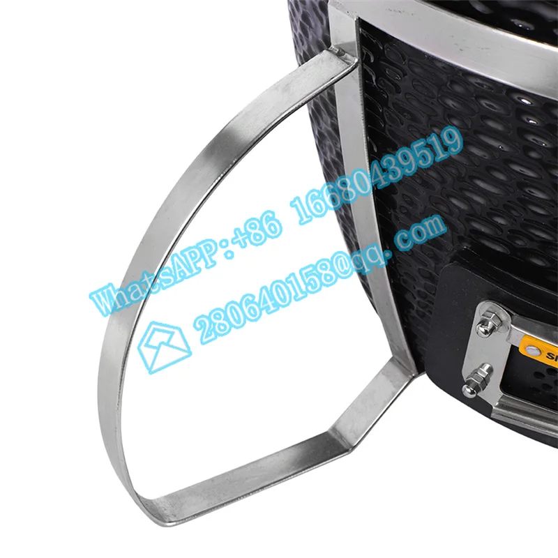 Kamado-Parrilla portátil de cerámica para cocinar al aire libre, asador de pollo, huevo verde, Horno de carbón, parrilla superior para interiores