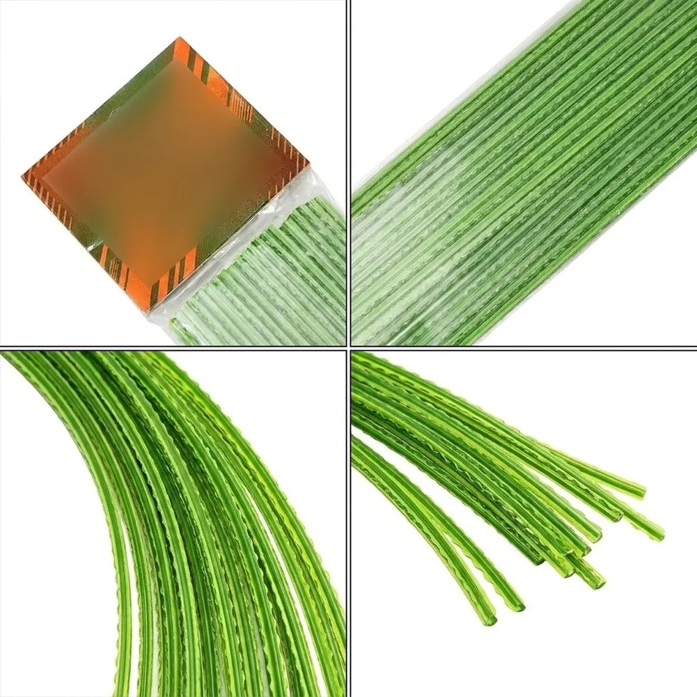 Green Serrated Trimmer Line 3.0mm x 30cm Nylon Pre Cut for Quick Load Trimmer Heads Reduced Downtime Outdoor Use