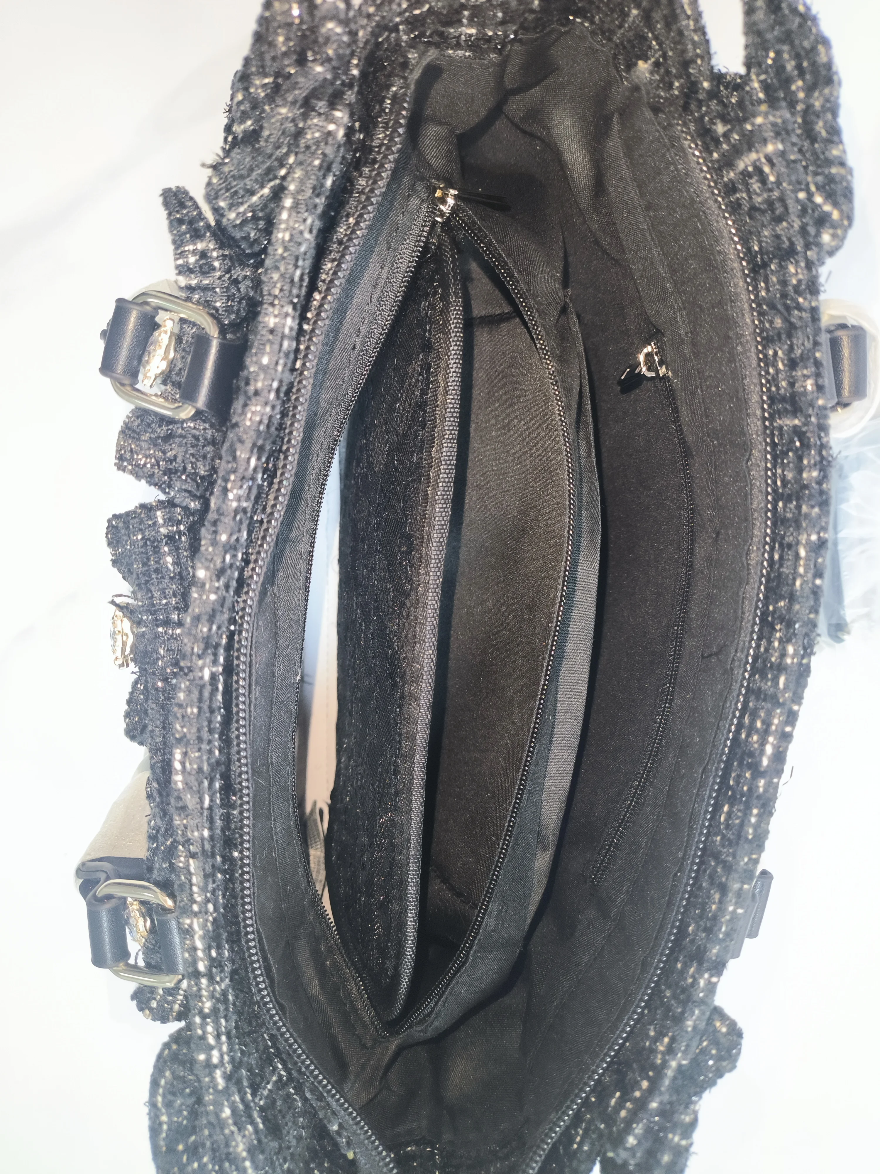 Y2k Ita-Tasche für Mädchen mit großem Fassungsvermögen, Rüschen-Schleifen-Dekor, Preppy-Style-Handtasche, JK-Uniform-Tasche, japanische transparente Tasche mit Taschen – Detail 9
