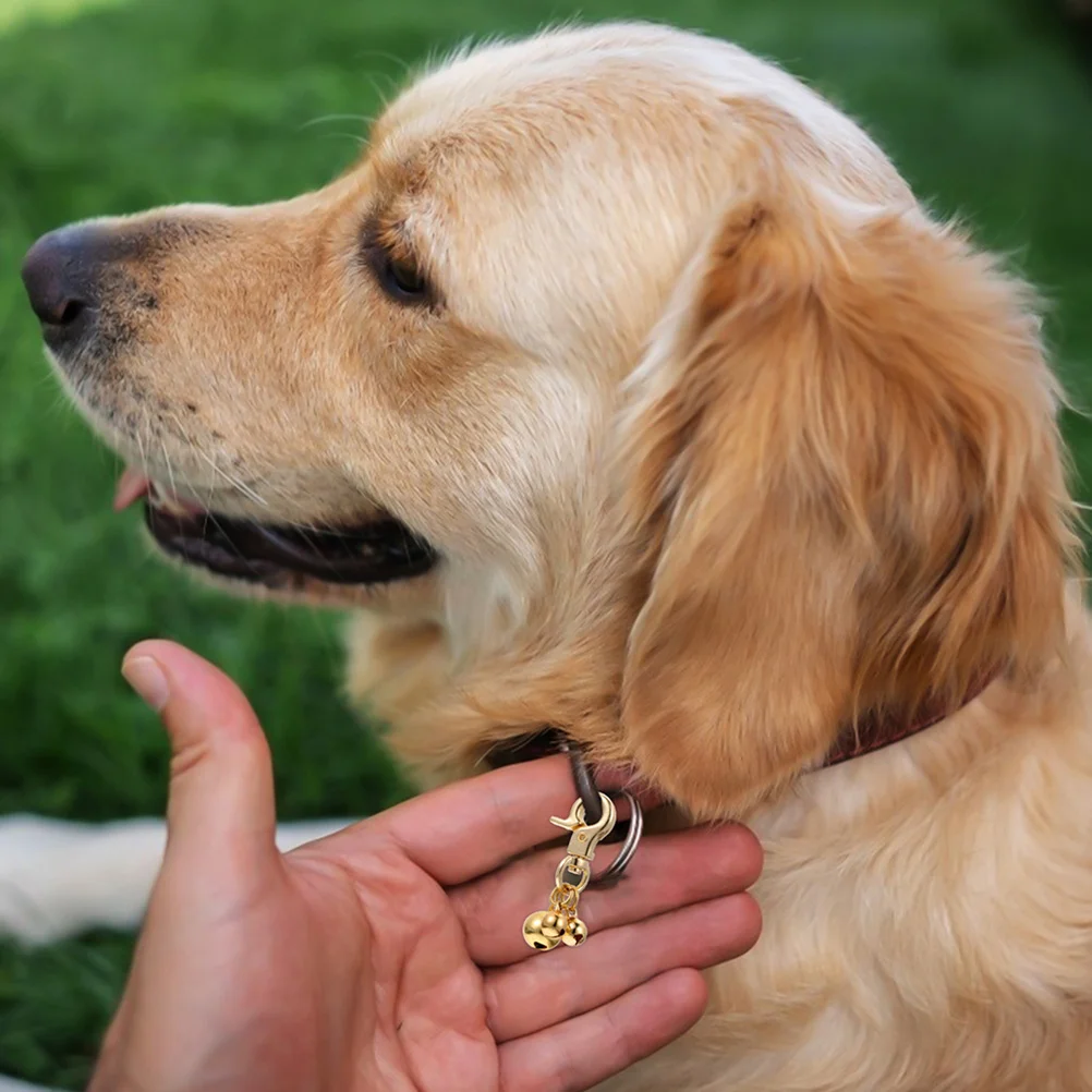 

2Pcs Dog and Cat Collar Bells Durable Metal Training Pendant Accessories Clear Sound Easy Attachment Adjustable Position