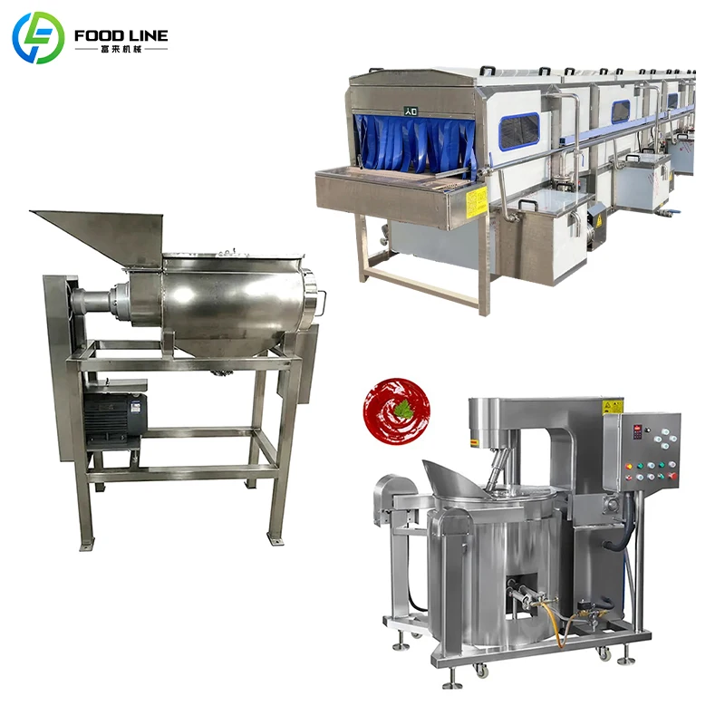 Small Scale Semi Automatic Tomato Concentrate Paste Production Line for Small Workshop Factory Custom