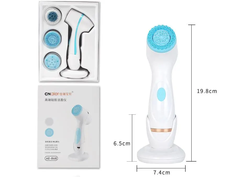 Hochfrequenz Silikon Gesichts Reinigung Pinsel Mitesser Entfernung Akne Poren Reiniger Maschine Peeling Gesicht Waschen Pinsel Gerät