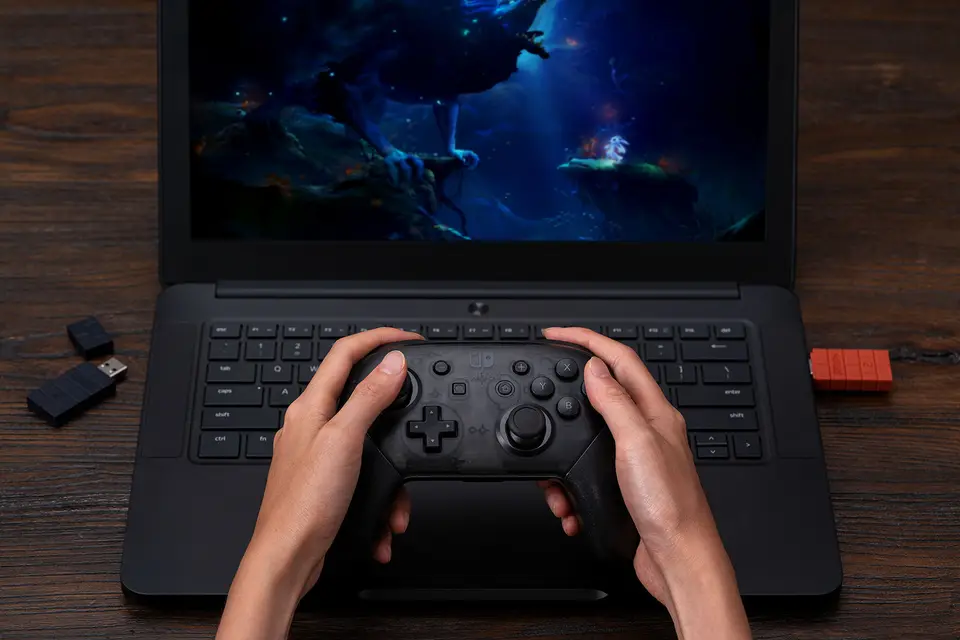 محول بلوتوث لاسلكي 8BitDo USB 2 مستقبل لجهاز Nintendo Switch 1، 2 PS1 Raspberry Pi Mini جهاز تحكم PS4 لجهاز PS5 - 5