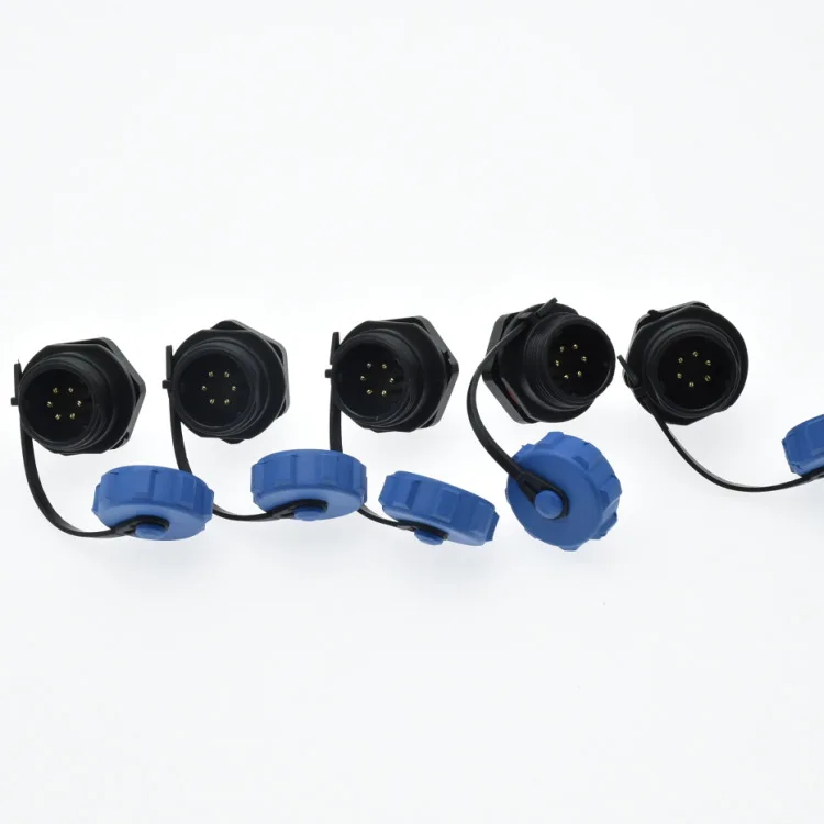 Impermeável 6-Core conector plástico, macho e fêmea conector, EL produtos, SP1310, S6 Matching, SP1312, P6, 2pcs