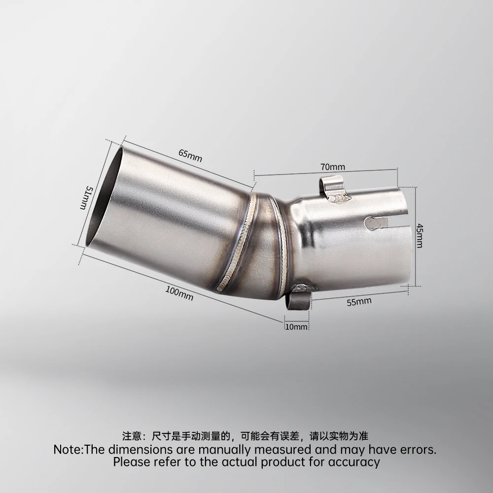 Motorcycle Exhaust Escape Moto Modify Middle Tube Link Pipe FOR  450SR 450NK NK450
