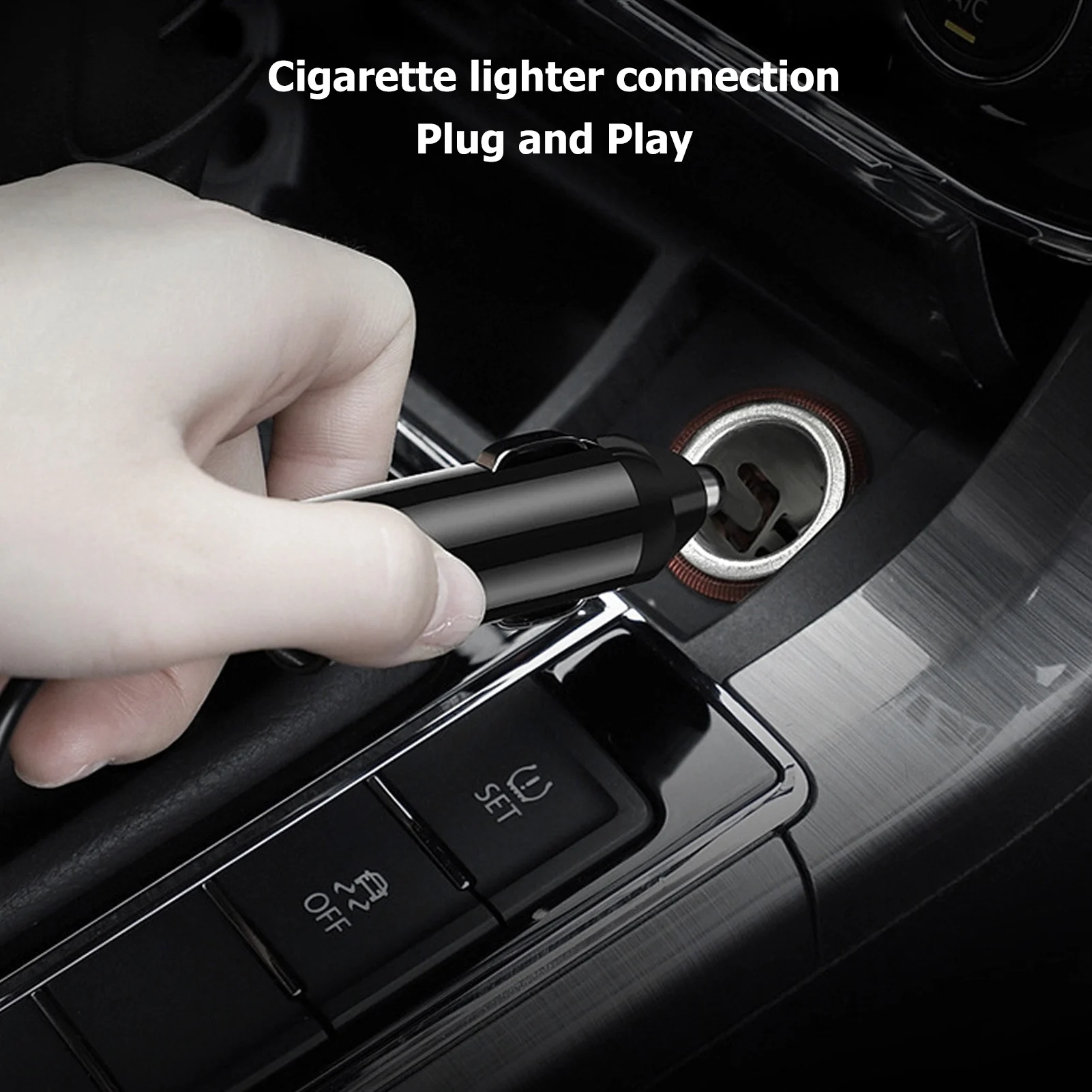 كوب تسخين السيارة، غلاية مياه كهربائية محمولة من الفولاذ المقاوم للصدأ للشاي والقهوة باللون الأسود 1300 مل