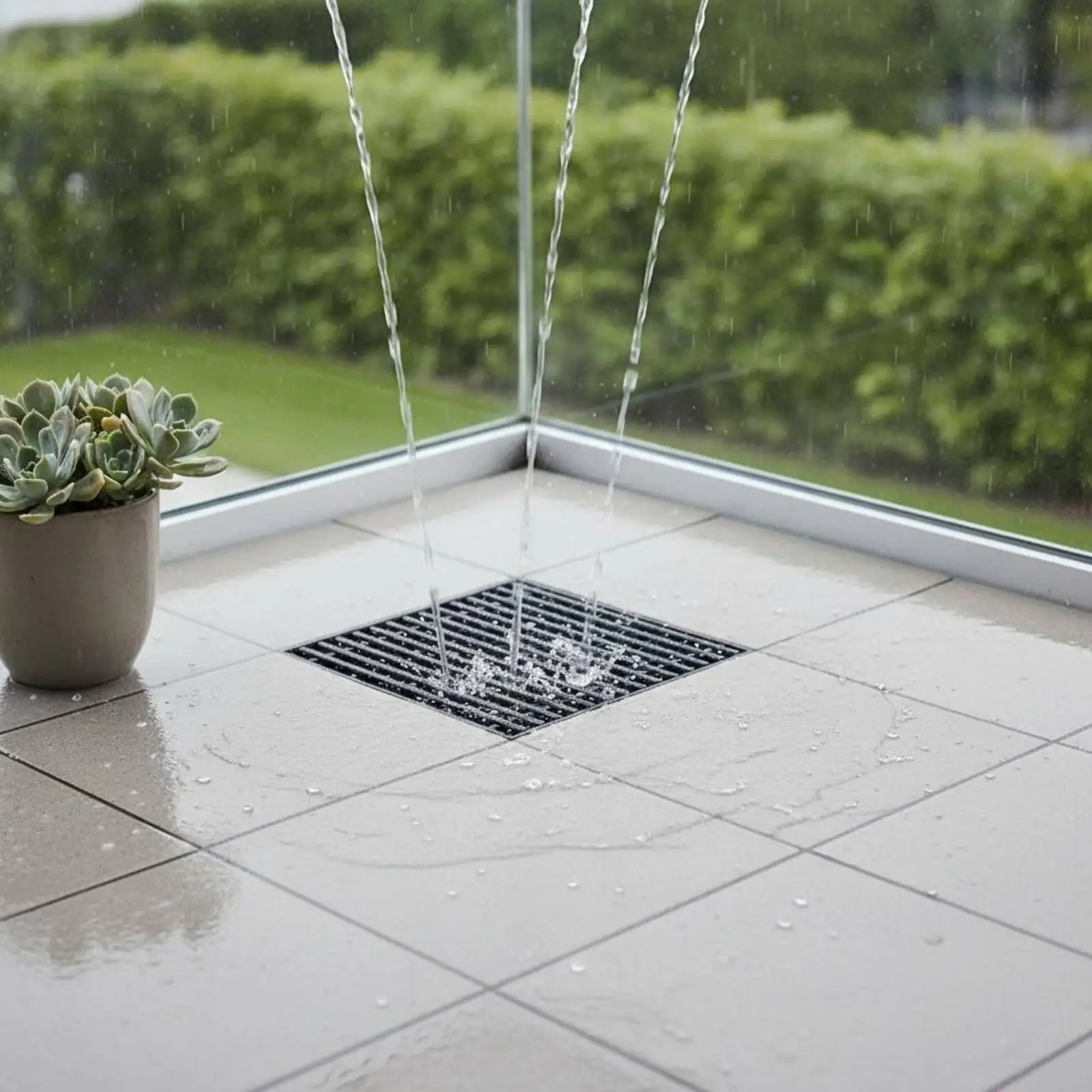 Anti-Odorless Drain Cover Rust-Resistant Removable Drain Grate Heavy Duty Plumbing Hardware for Outdoor, Balcony, Washroom