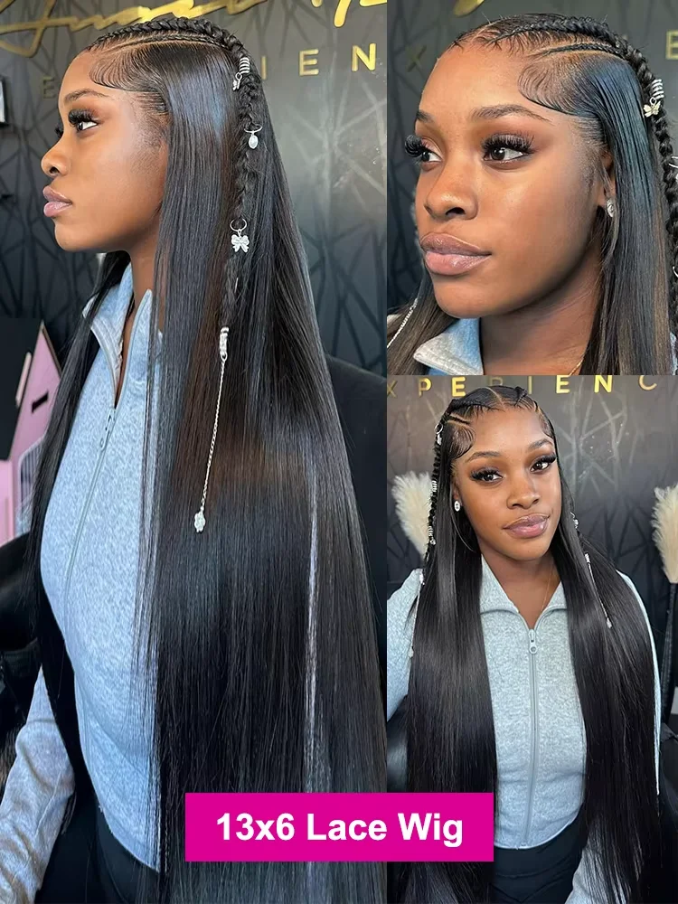 Cutebla 180 الكثافة شعر طبيعي مفرود الباروكات 13x6 HD الدانتيل الباروكة الأمامية 13x4 العظام مستقيم 30 بوصة الدانتيل شعر مستعار أمامي 5x5 شعر مستعار بدون صمغ