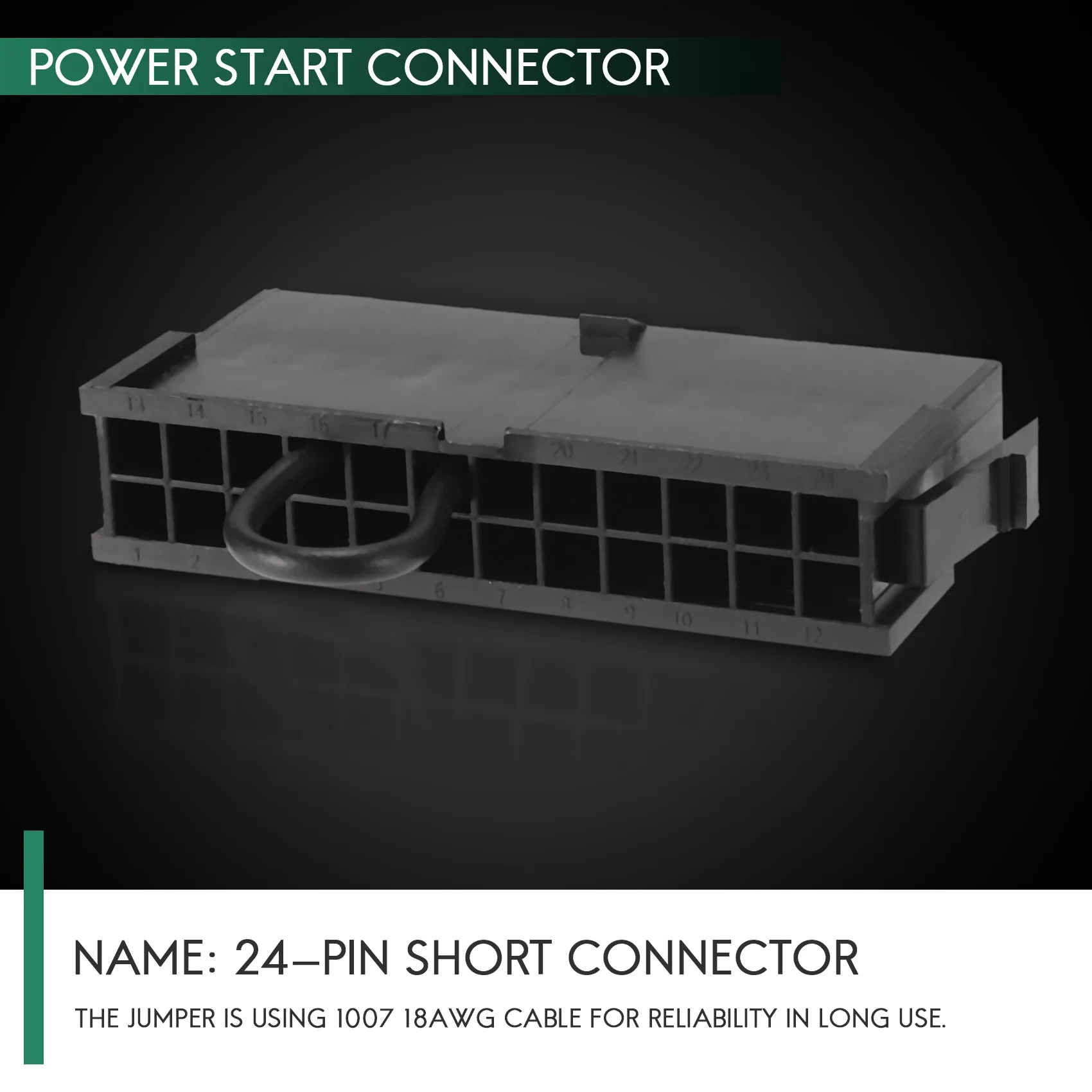 *A23G1205 4-Pin ATX Power Supply Jumper Bridge Tool PSU Test Starter Without Being Plugged Into the Motherboard