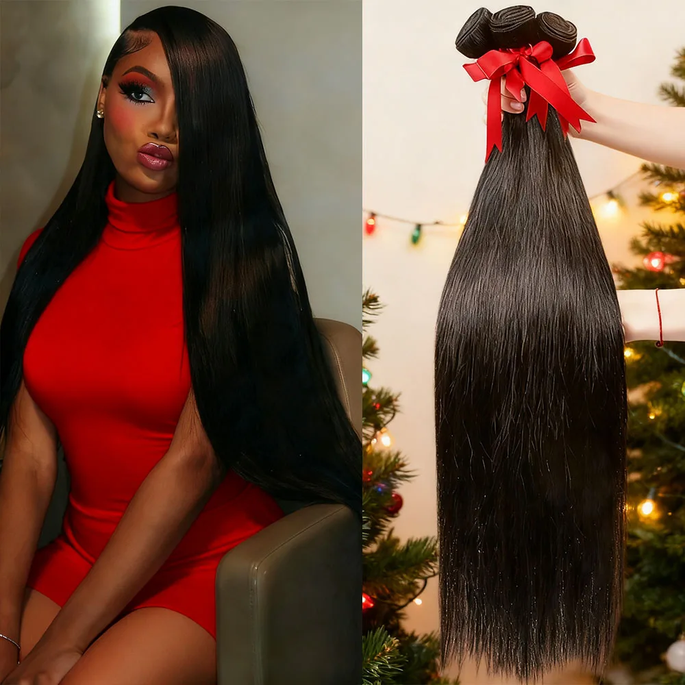 

Оптовые прямые пучки 100% натуральных человеческих волос 18A, 32-40 дюймов, необработанные, перуанские, натуральный черный цвет, наборы из 3-4 пучков