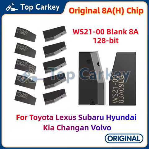3/5/10pcs Original WS21-00 Blank 8A 8A(H) 128-bit Transponder Chip for Toyota Lexus Subaru Hyundai Kia Changan Volvo