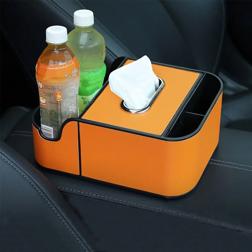 

Convenient Multifunctional Car Armrest Storage Organizer ABS Portable Cup Holder Storage Box Universal