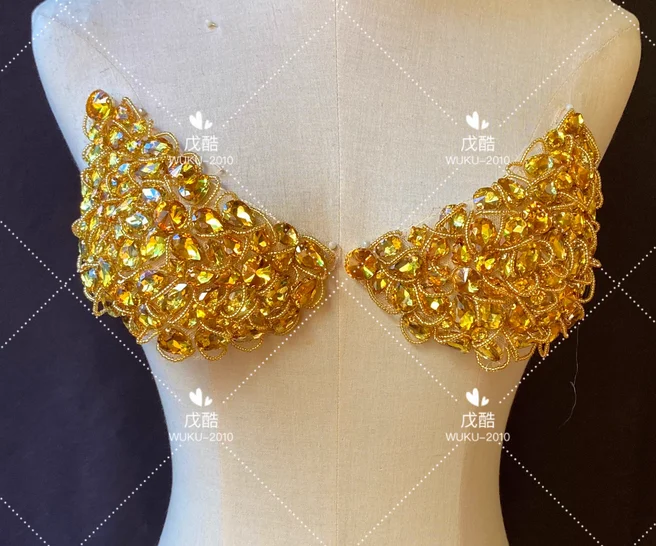 اليد المطرزة الجديدة زين الراين اليد أزياء الصين سترة واقية حقيبة الملابس diy الملحقات بروش الكتف. #2