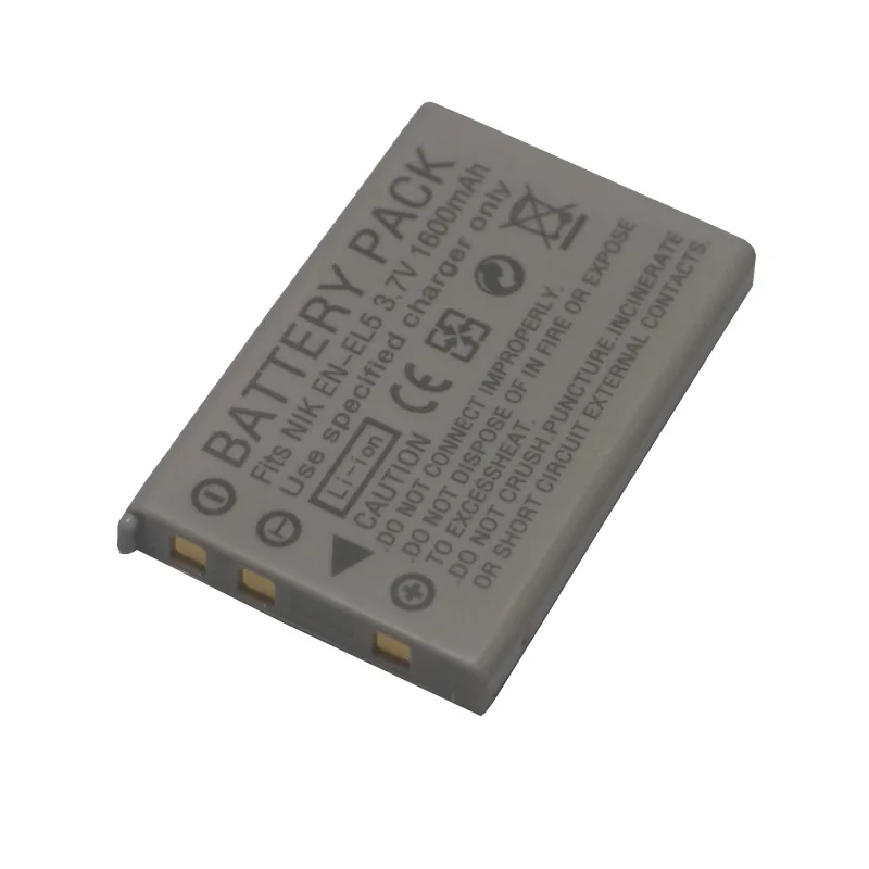 DVISI 3.7V 1.6Ah EN-EL5 EN EL5 ENEL5 Camera  Battery for NIKON Coolpix P530 P520 P510 P100 P500 P5100 P5000 P6000 P90 P80 Camera