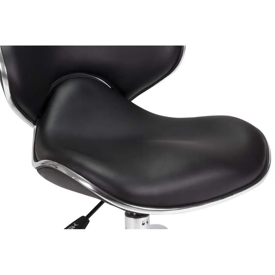 เก้าอี้สั้น UMI สีดำ, เก้าอี้มีล้อปรับระดับความสูงได้ 1315, เหมาะสำหรับห้องเด็กเล่น, ทำสวนในบ้าน, ห้องครัว และโรงรถ