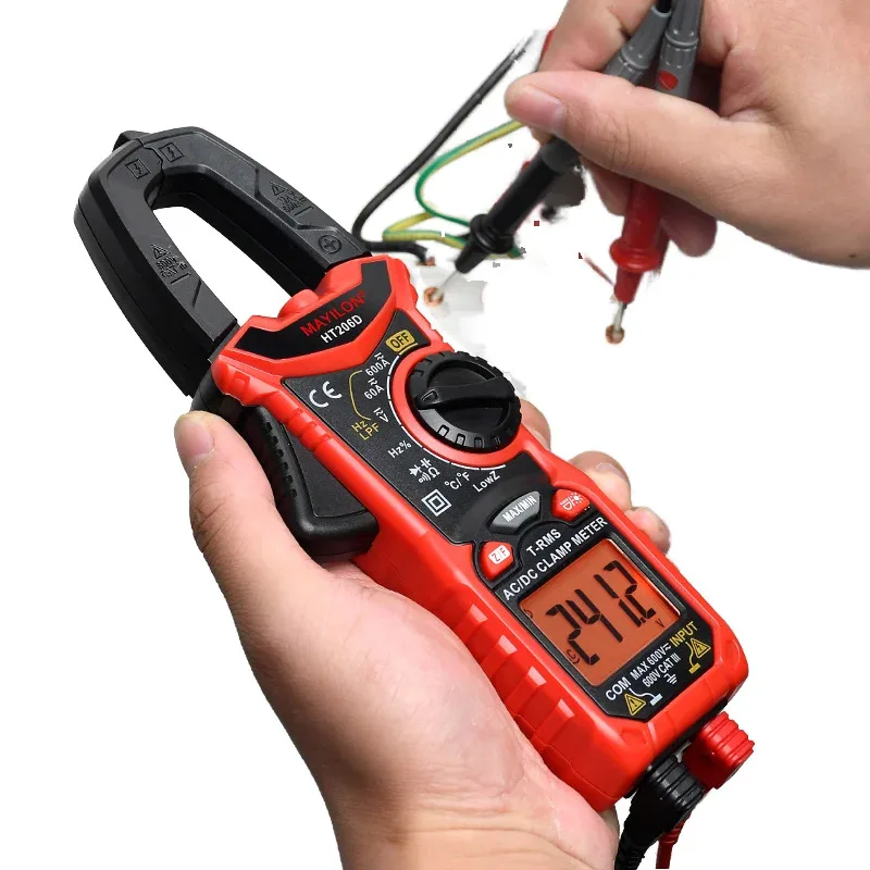 

For Sea Shipping, CustomizedTASI TA8315D Digital Clamp Meter Non-Contact Auto Range Multimeter with Frequency Capacitance Measur