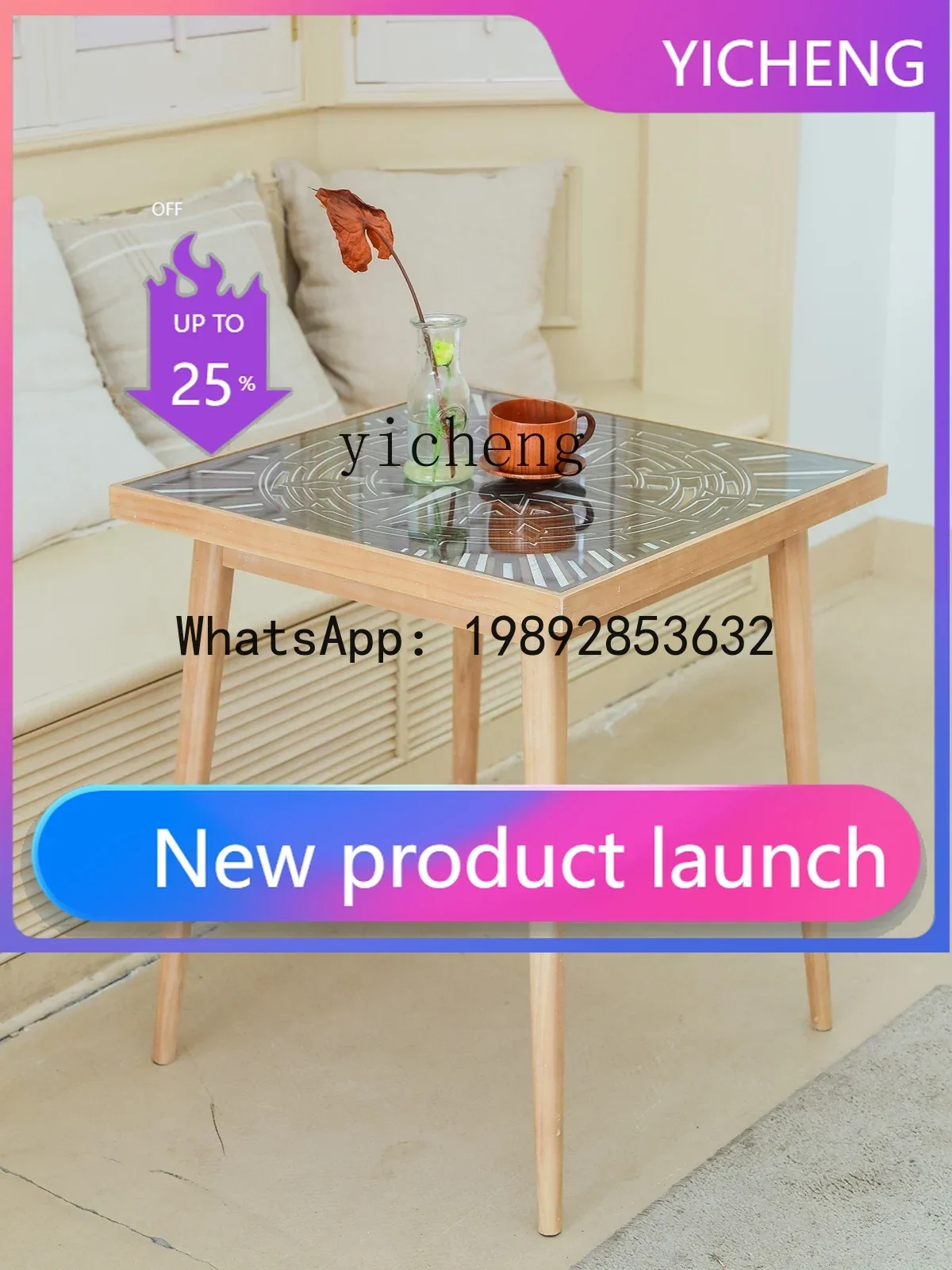 

Small Square Table Small Apartment DiningB & B Sunshine Room Negotiation Table Short Square Coffee Table