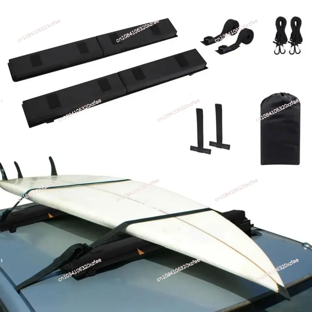 For Kayak Surfboard Canoe Snowboard Suits Car Roof Beams Soft Roof Rack Folding Kayak Rack Mat Universal Rack Pads