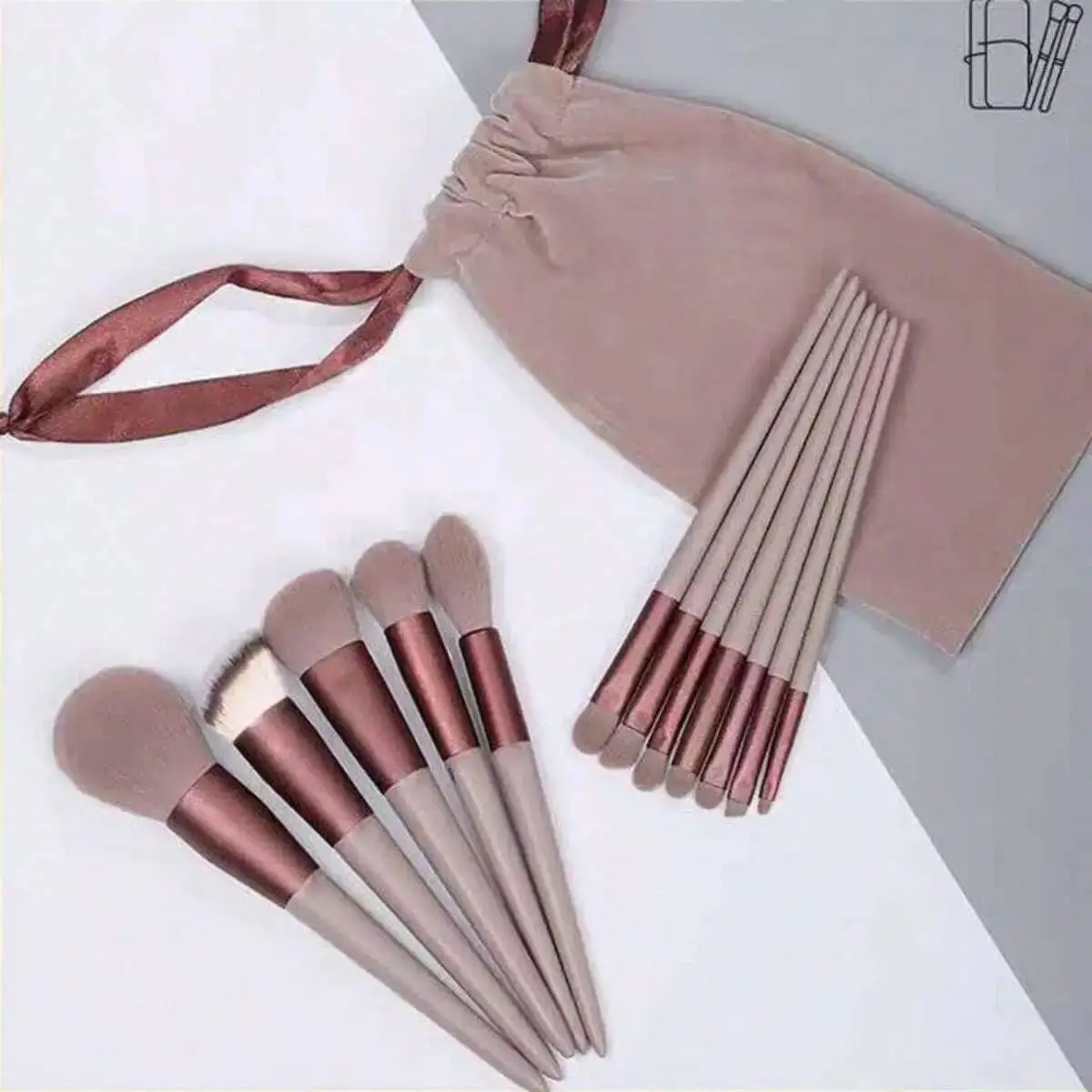 13pcs Professional Makeup Brush Set Soft Fur Beauty Eye Shadow Foundation Blush Cosmetic Brushes