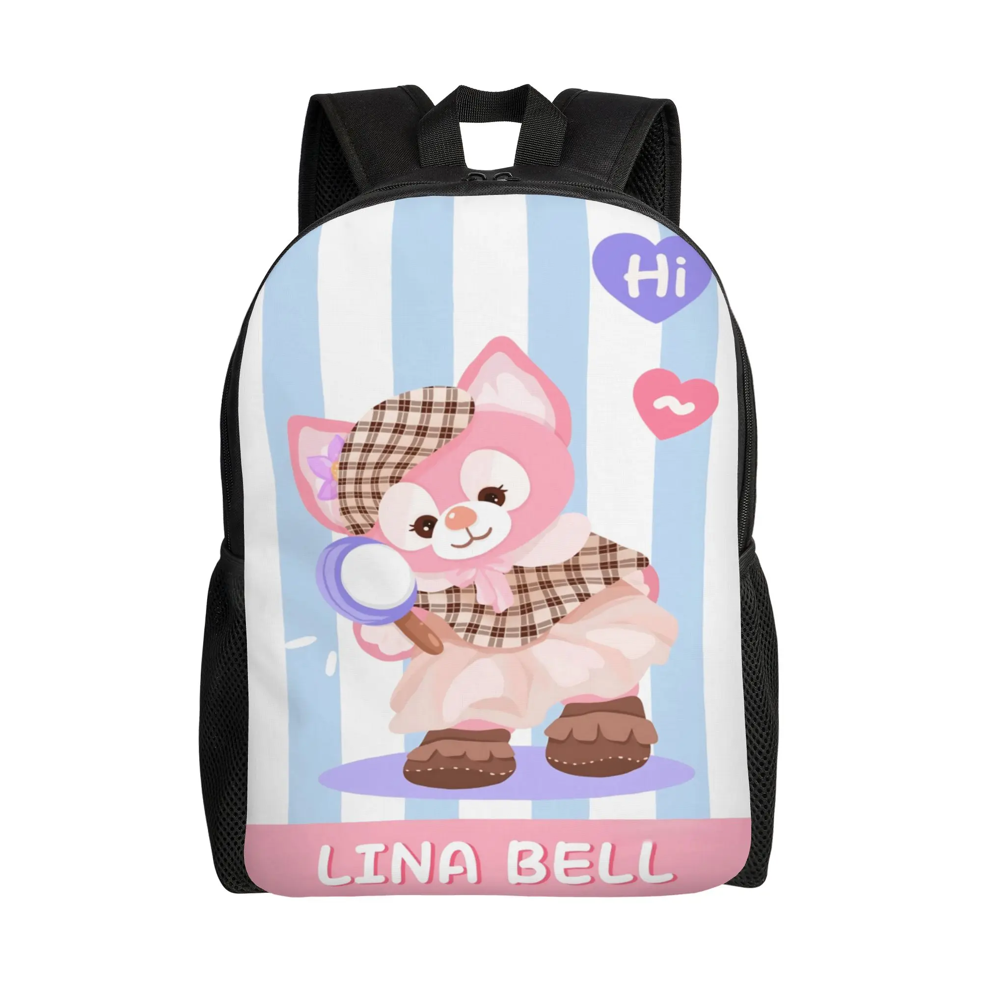 

1PC back to school Backpack Disney Cartoon Duffy and friends Daypack LinaBell cake Portable Office Work Large Capacity Rucksack