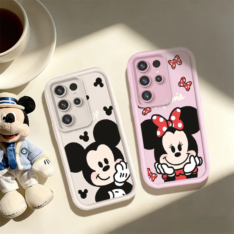 Mickey Minnie milky moe Cartoon Soft Case For Samsung Galaxy S26 S25 Edge S24 S23 Ultra S22 Plus S21 FE A07 A17 4G A37 A57 5G