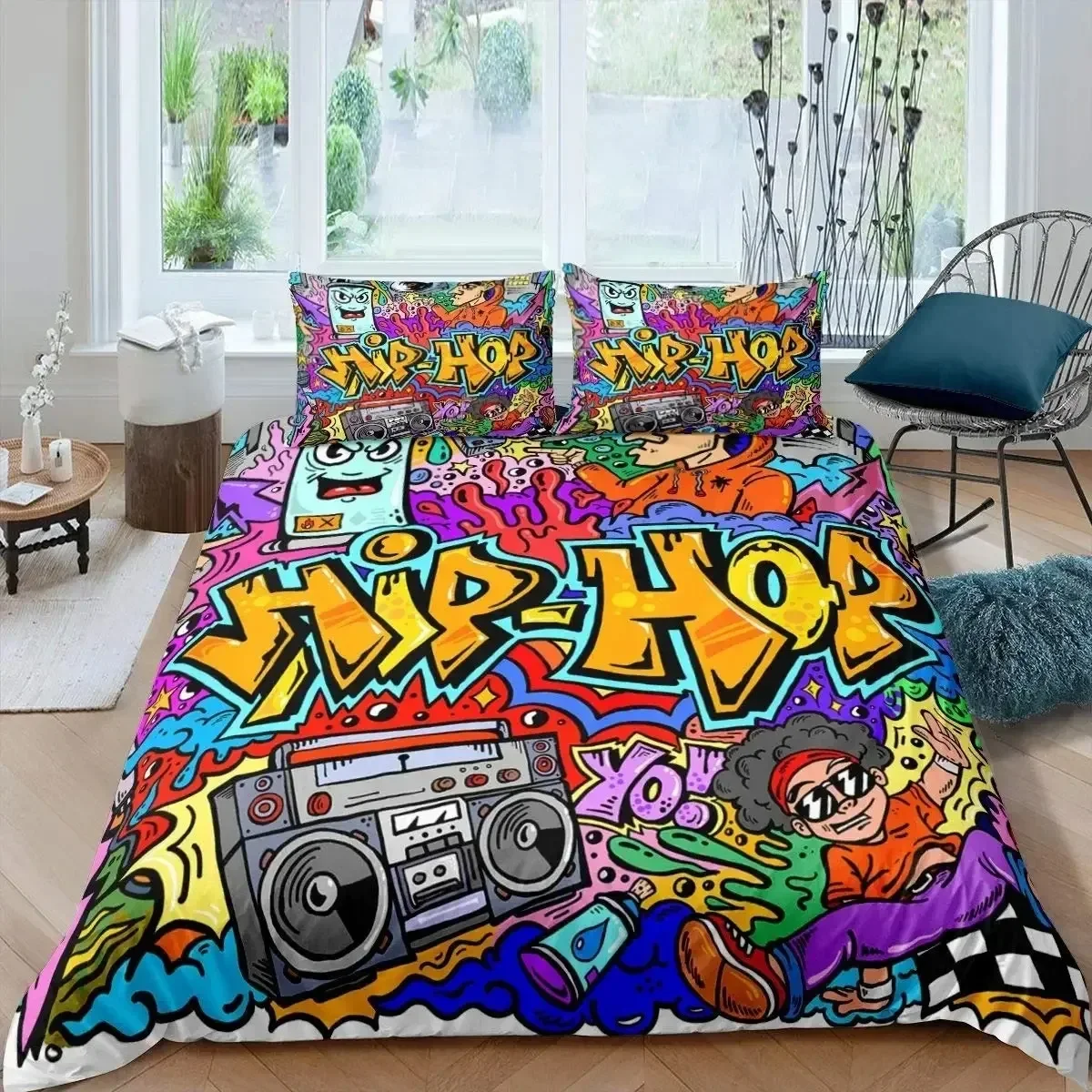 Rock Music Electric Guitar Punk Style 3D NEW Duvet Cover Pillowcase Bedding Set Adult Boy Girl Bedroom Decoration Single Double